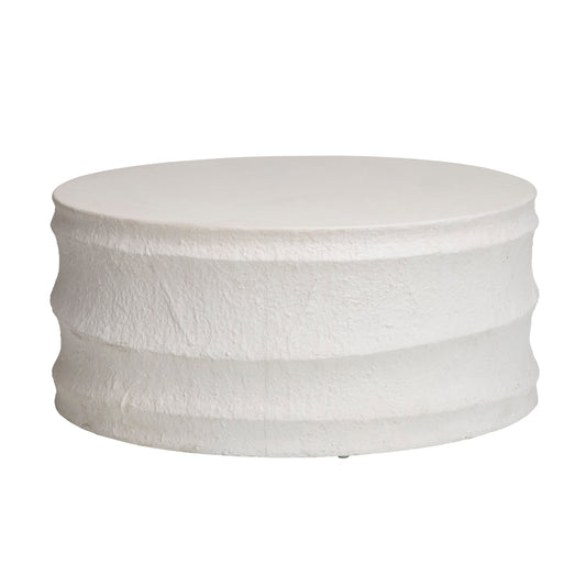 OB-24078 Plaster Molded Concrete Outdoor Coffee Table